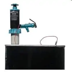 Groundable santoprene pump for flammable liquids