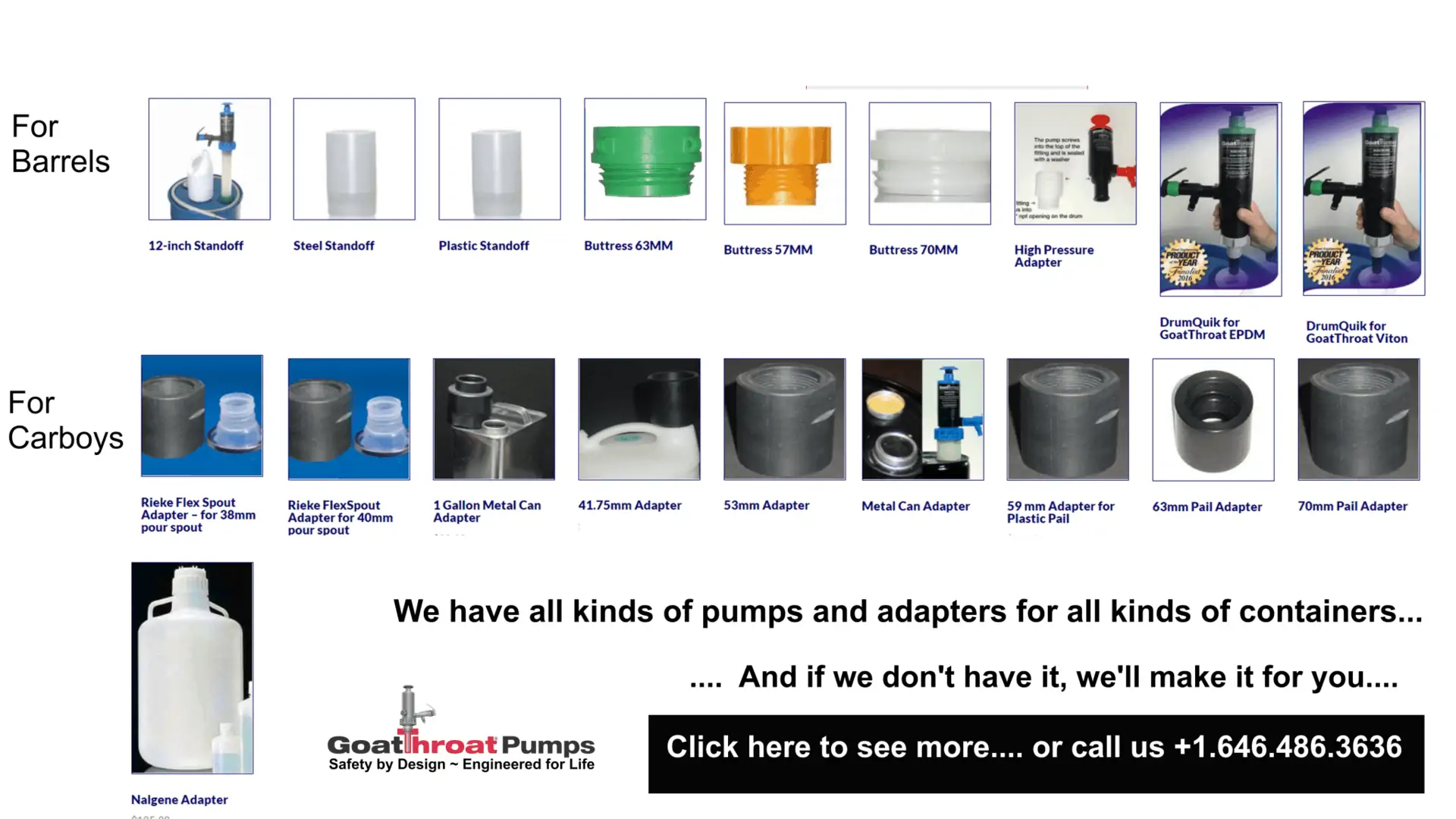 Barrel & Carboy Adapters